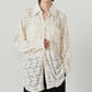 over lace shirt/white