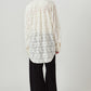 over lace shirt/white