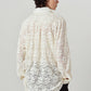 over lace shirt/white