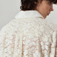 over lace shirt/white