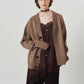 lace cami dress/brown