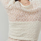 lace gathered top/white