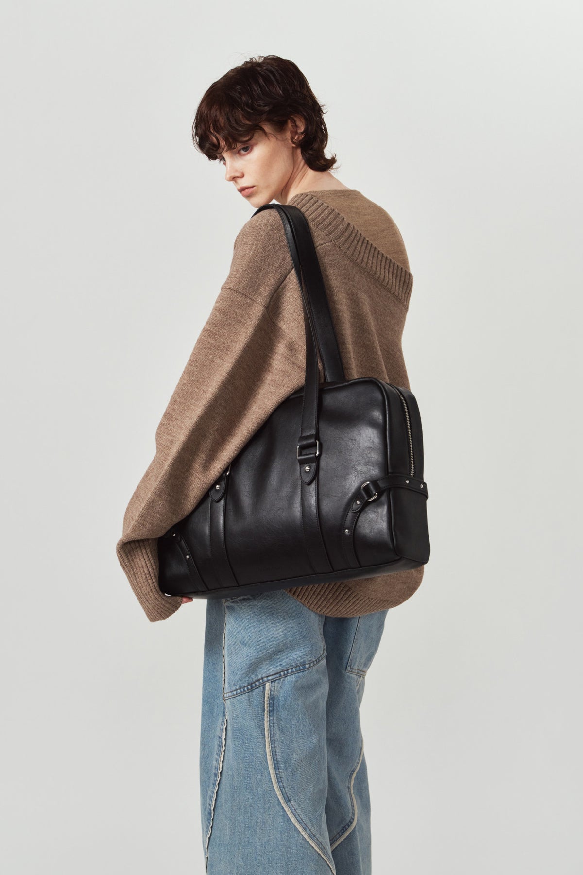 belted school bag/2color