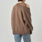 2-piece cardigan/brown