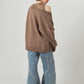 2-piece cardigan/brown