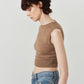 2-piece cardigan/brown