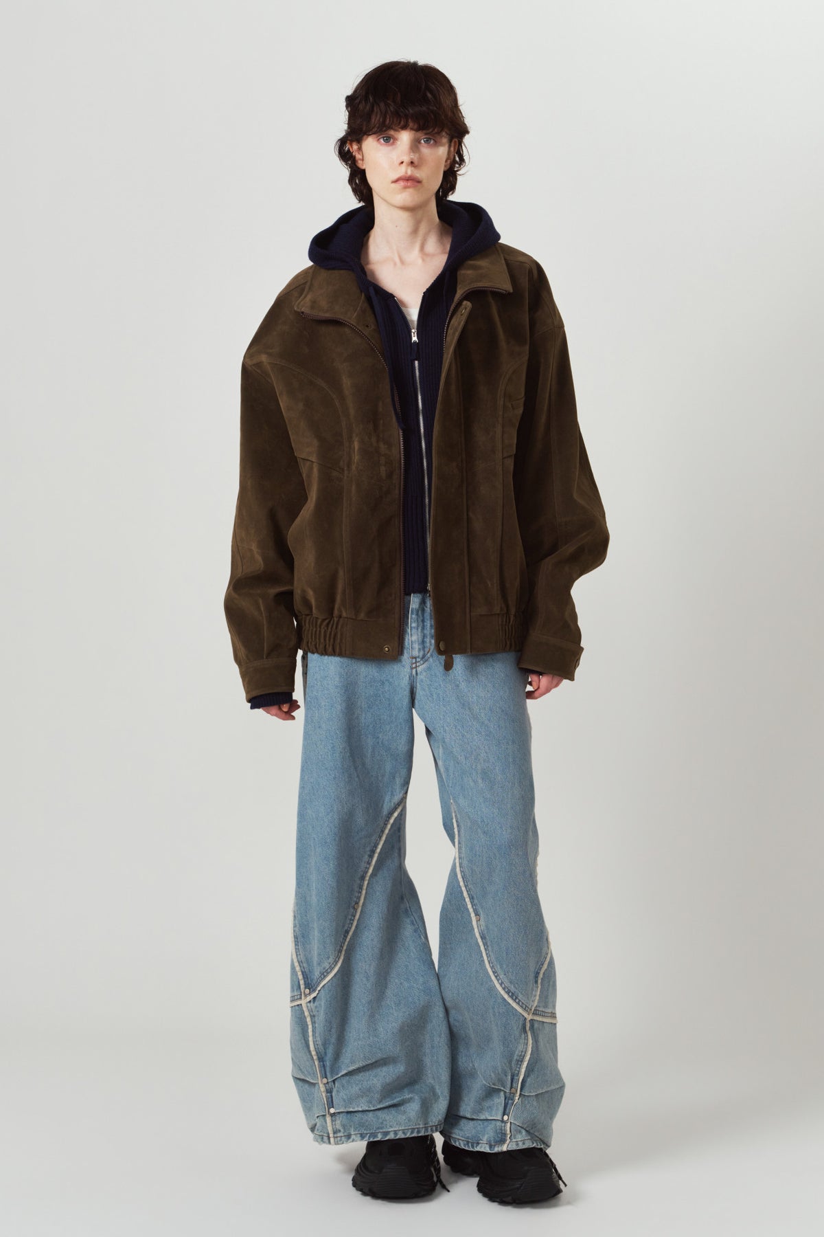suede blouson(unisex)/brown