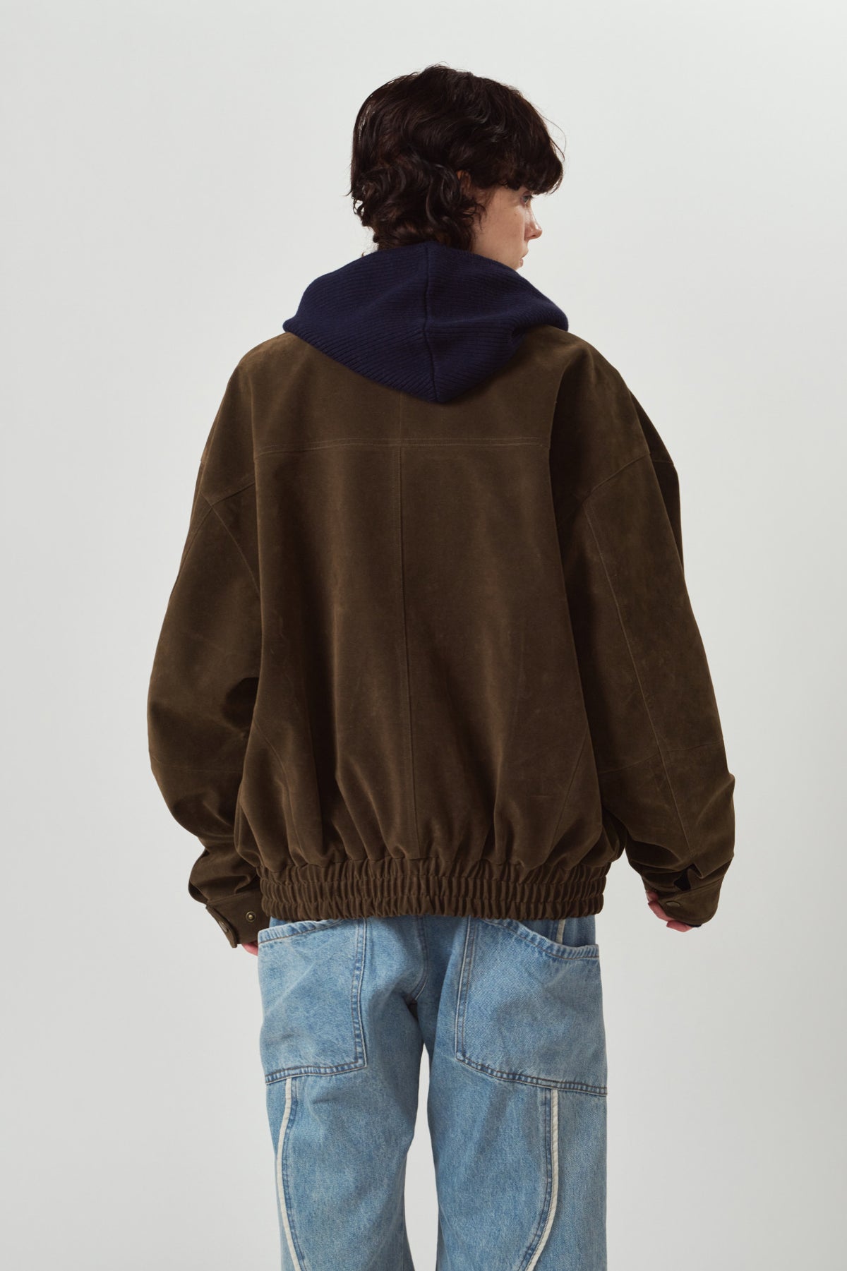 suede blouson(unisex)/brown