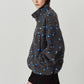 flower boa fleece(unisex)/gray