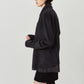 raw edge shirt/charcoal