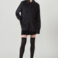 raw edge shirt/charcoal