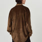 2way velour shirt/brown