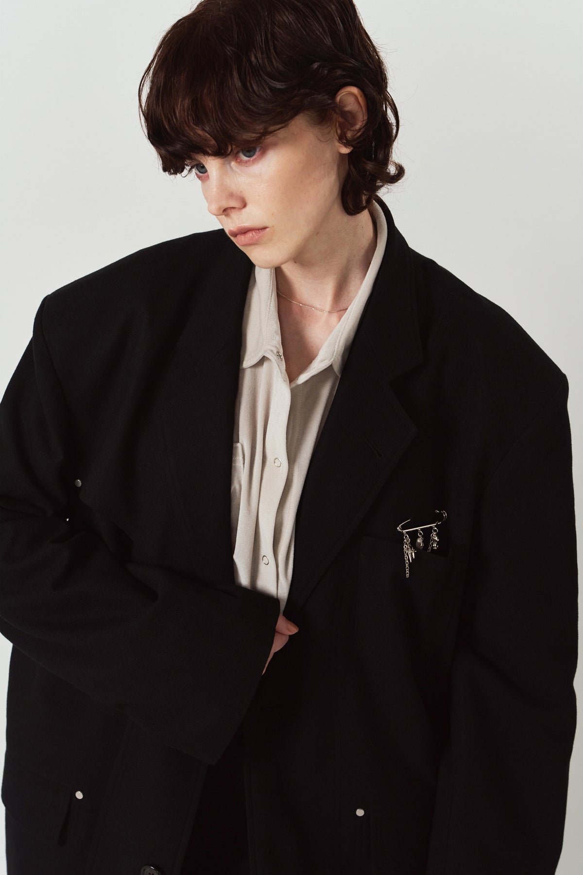curve utility jacket(unisex)/black