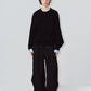 2way cuffs normcore knit(unisex)/black