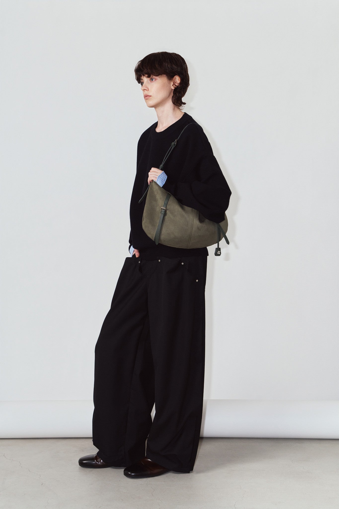 suede moon bag/2color