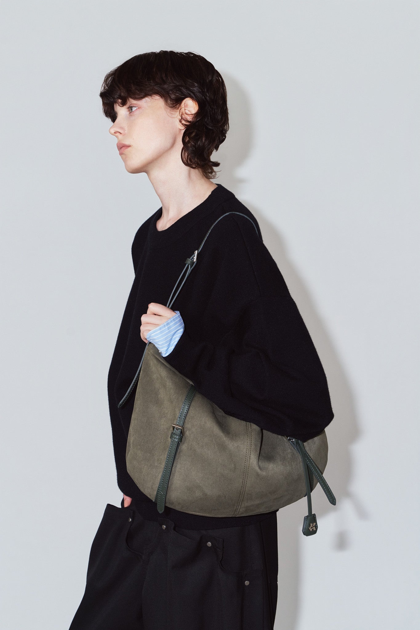 suede moon bag/2color
