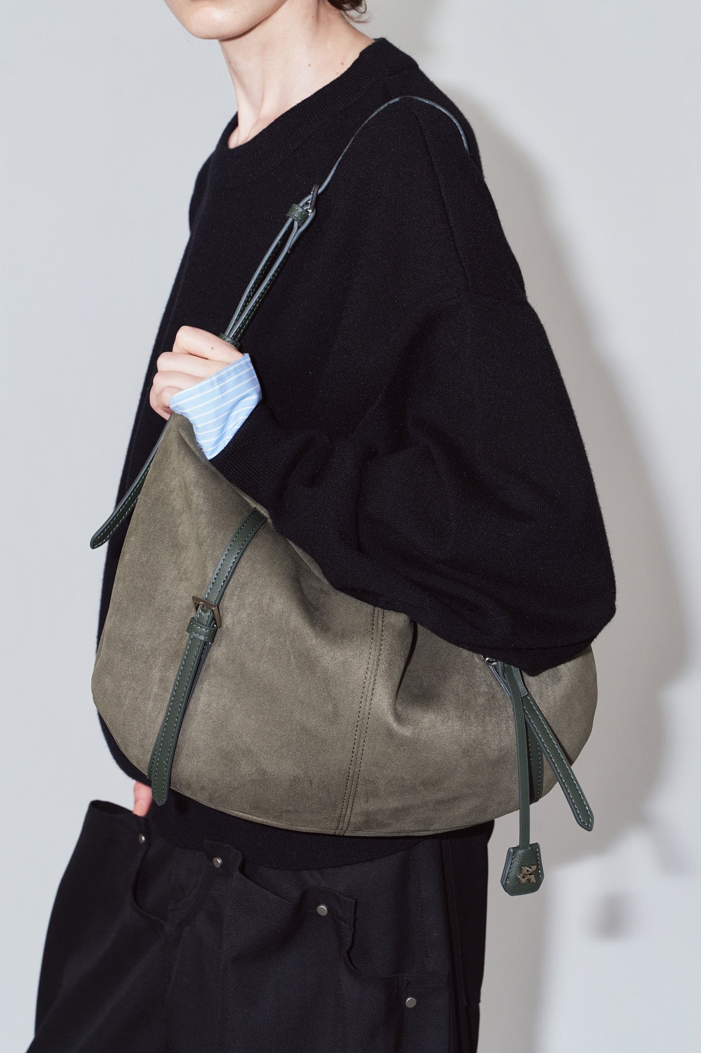 suede moon bag/2color