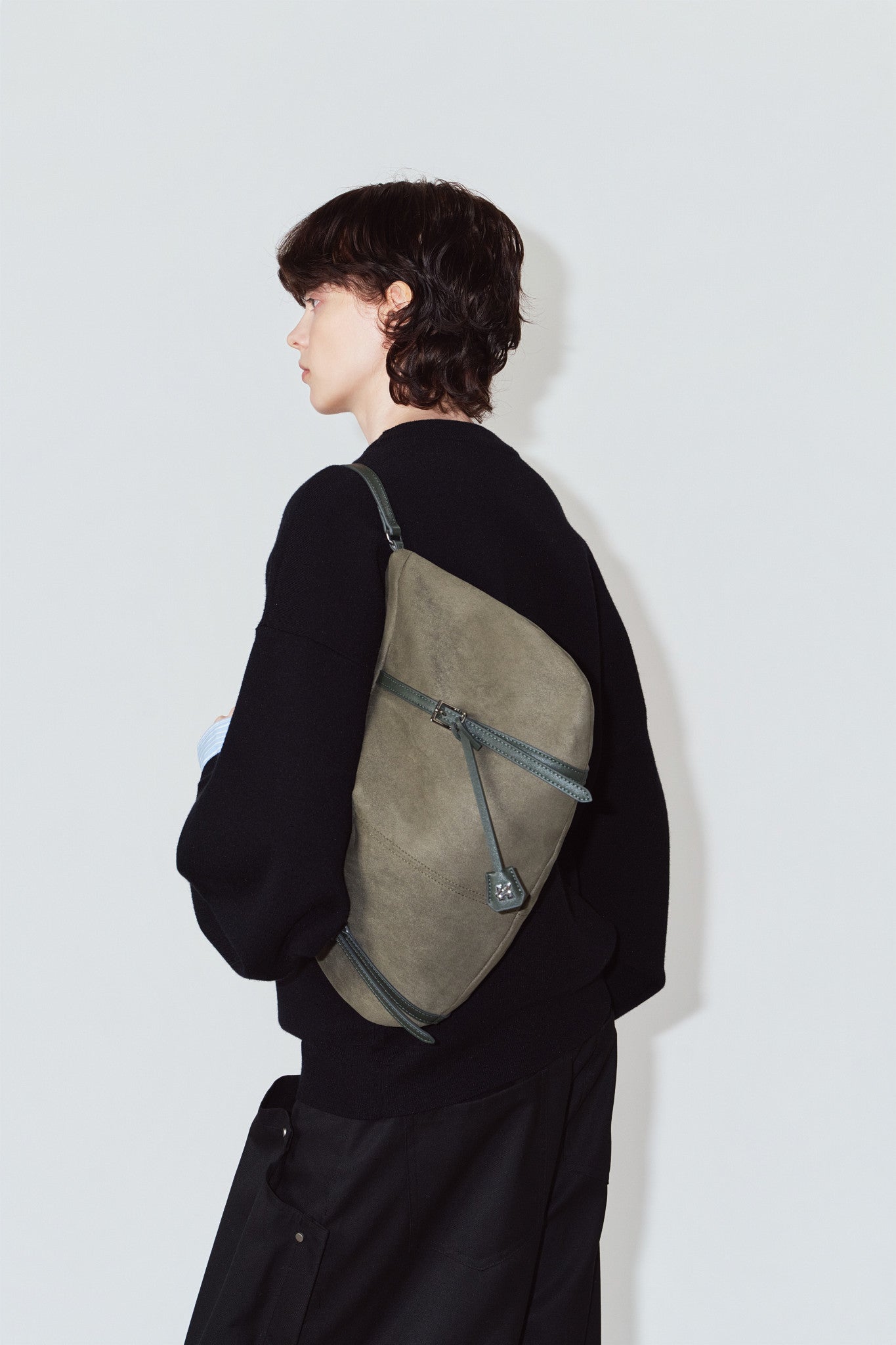 suede moon bag/2color