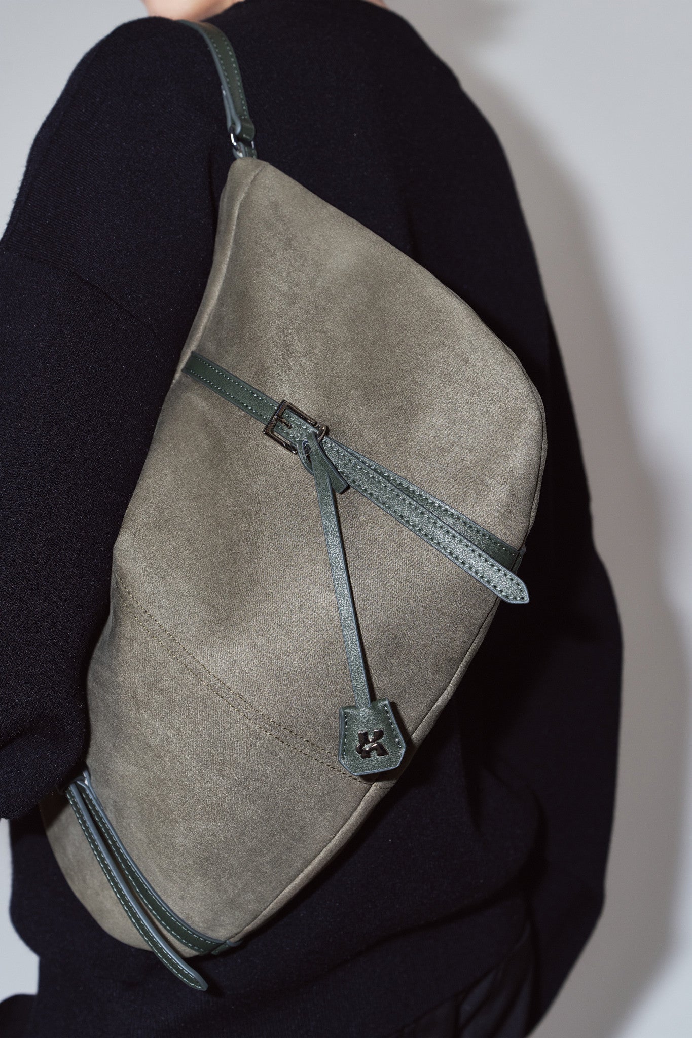 suede moon bag/2color
