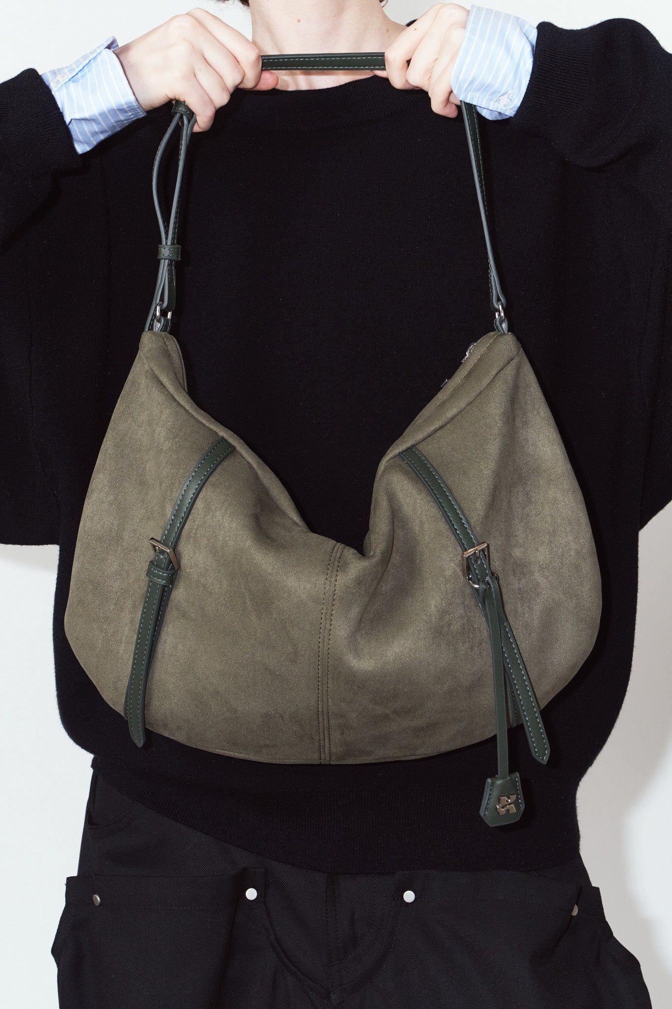 suede moon bag/2color
