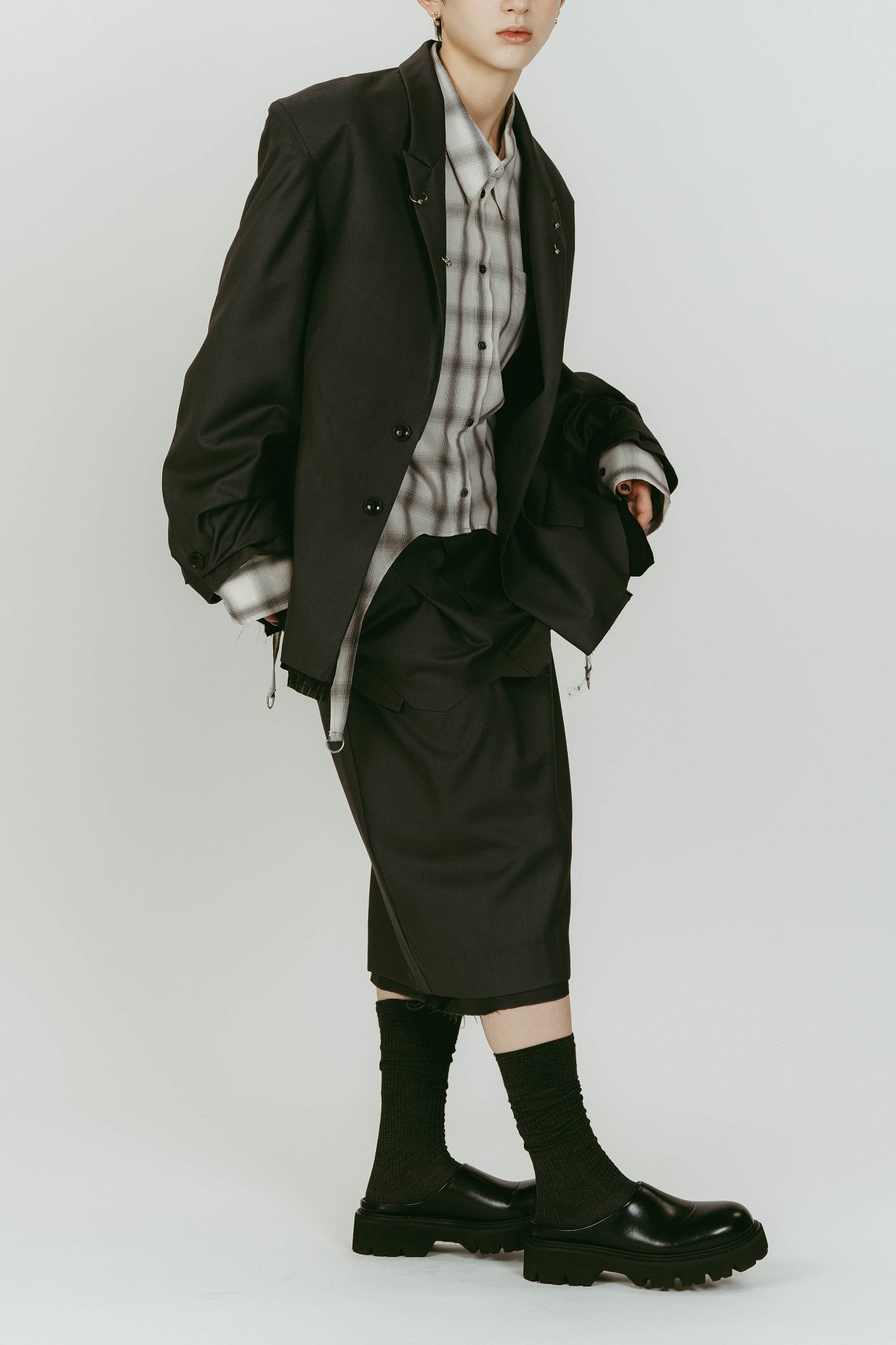 vintage tailored jacket/gray