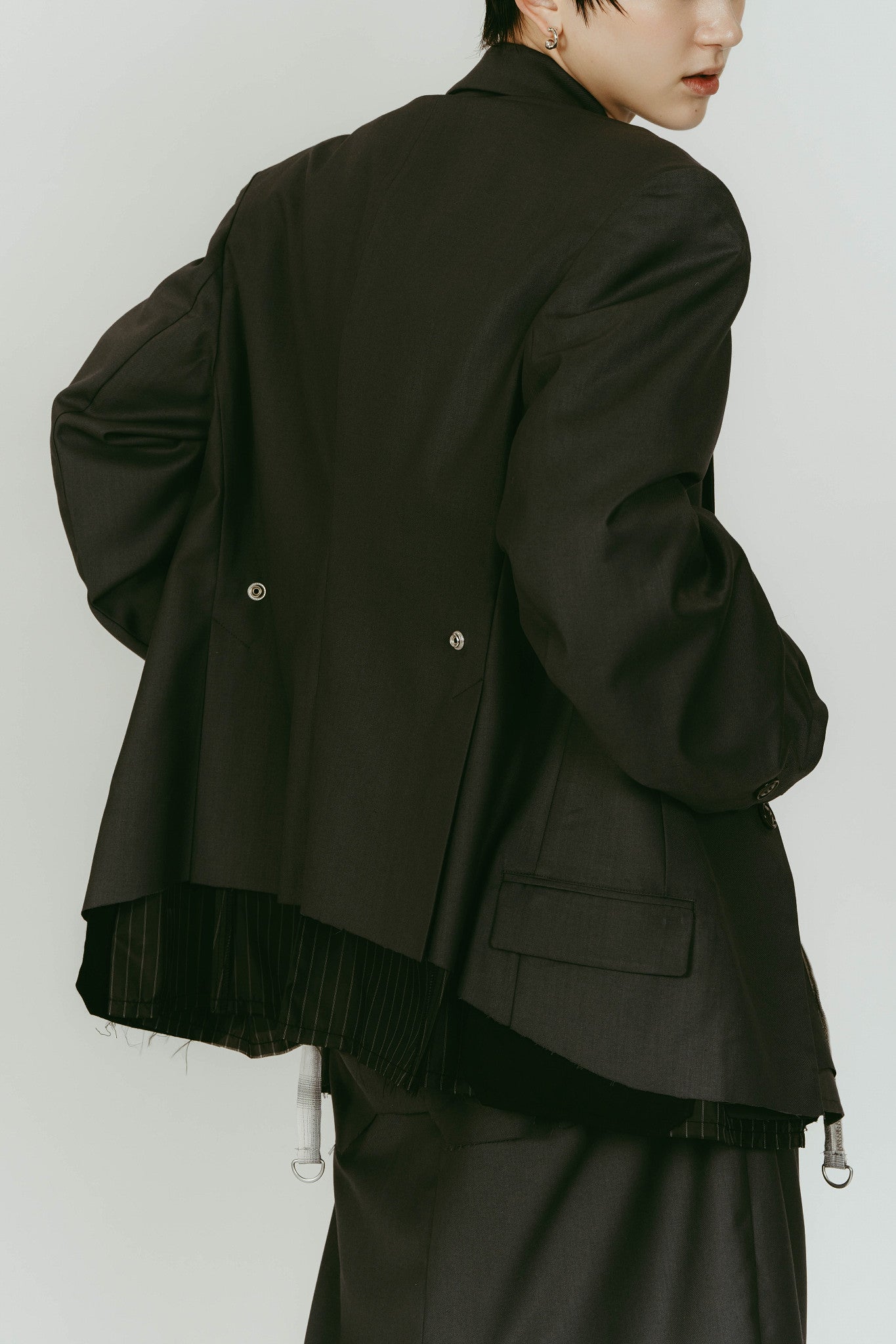 vintage tailored jacket/gray