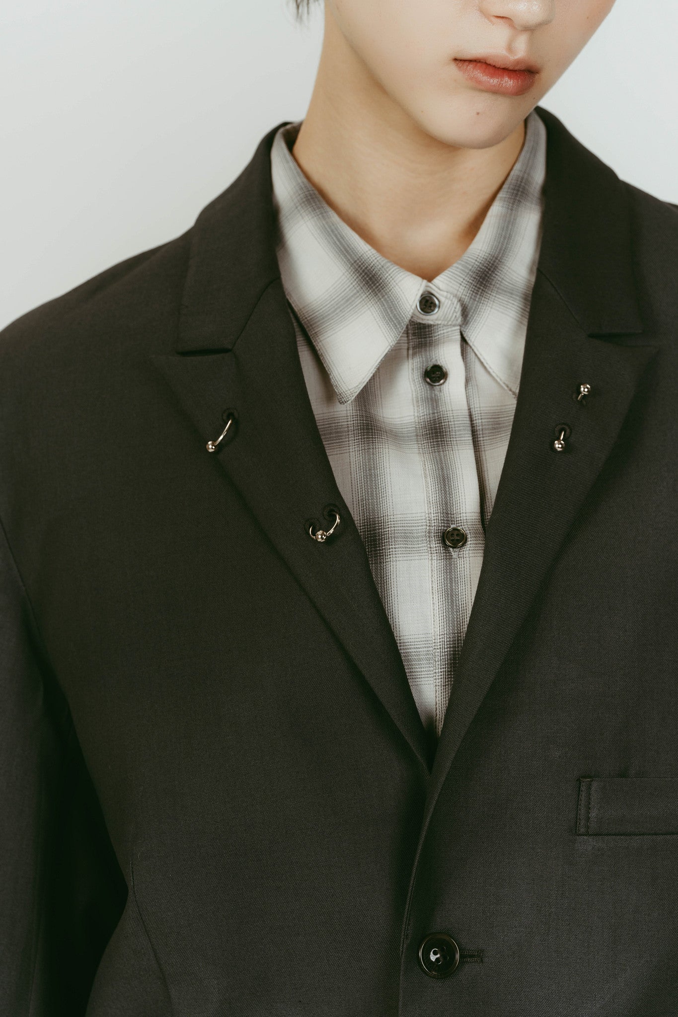 vintage tailored jacket/gray