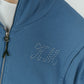 pierced hooded sweatshirt/blue