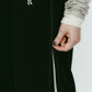 zip-up track pants(unisex)/black