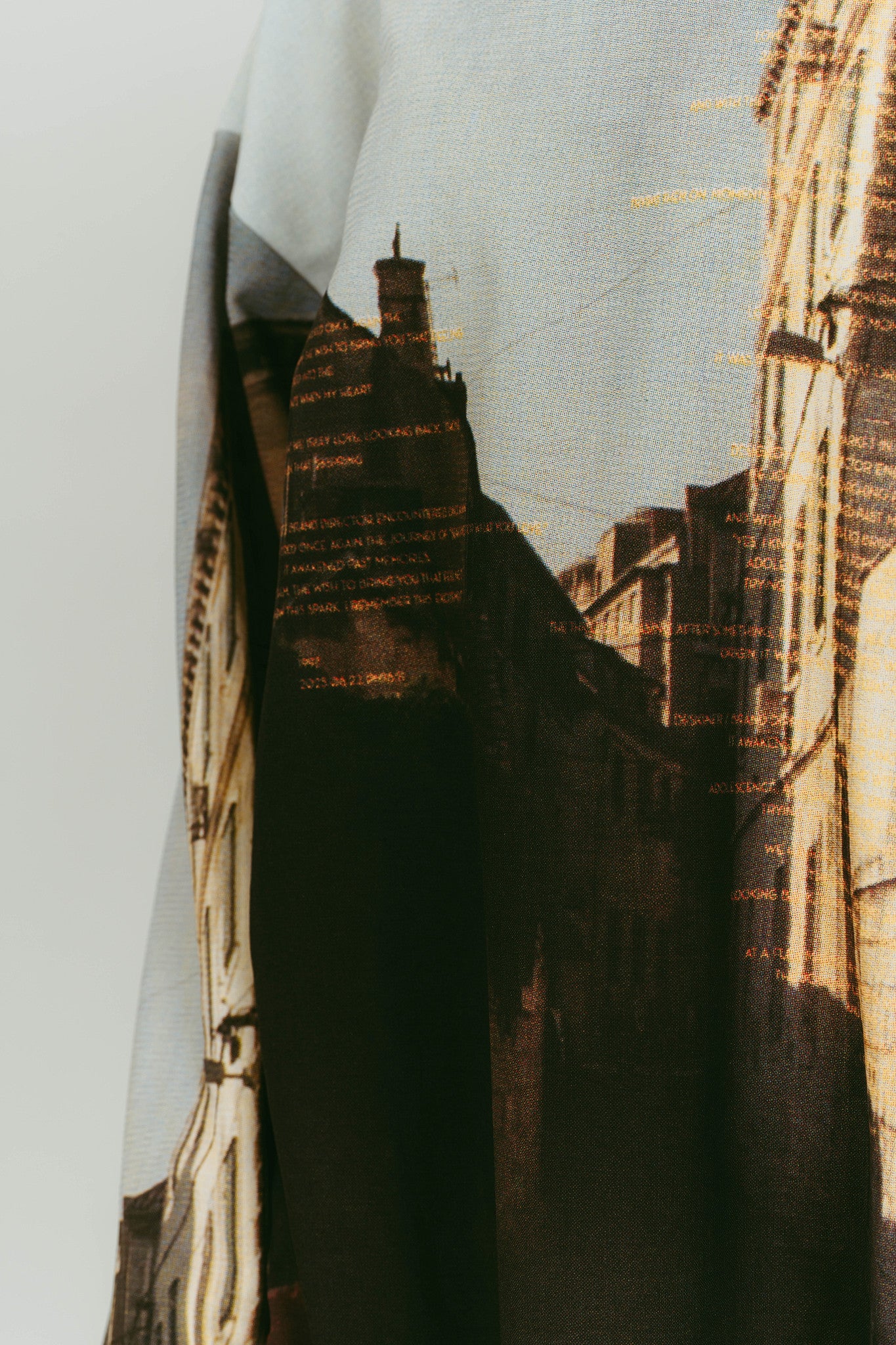 scenery print long sleeve tee/croatia