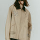 embroidered jacket(unisex)/beige