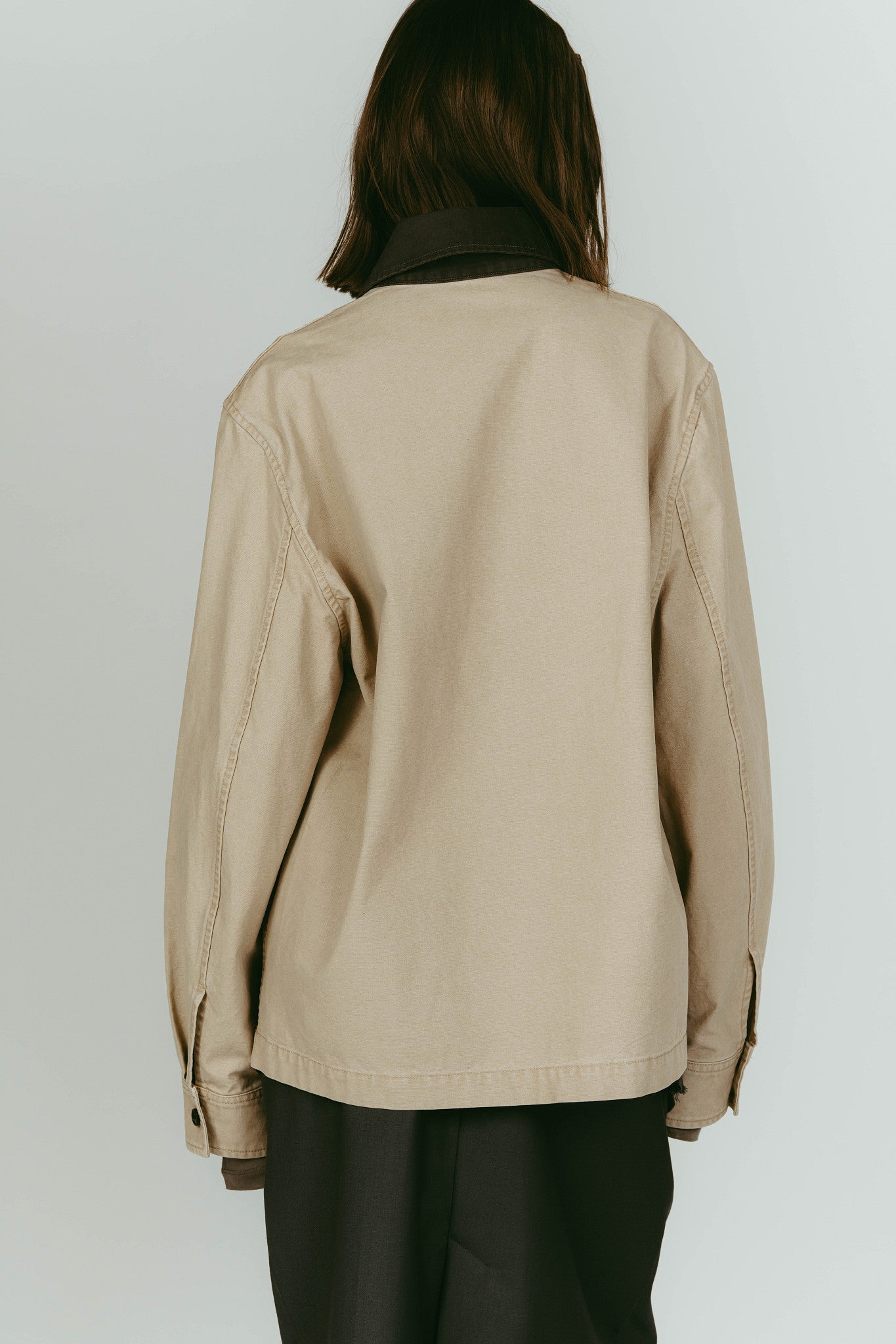 embroidered jacket(unisex)/beige