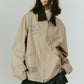 embroidered jacket(unisex)/beige