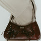 ribbon accent bag/burgundy