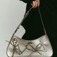 ribbon accent bag/silver