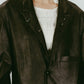 vintage tailored jacket/leatherblack