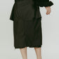 cut layered mid length skirt/gray
