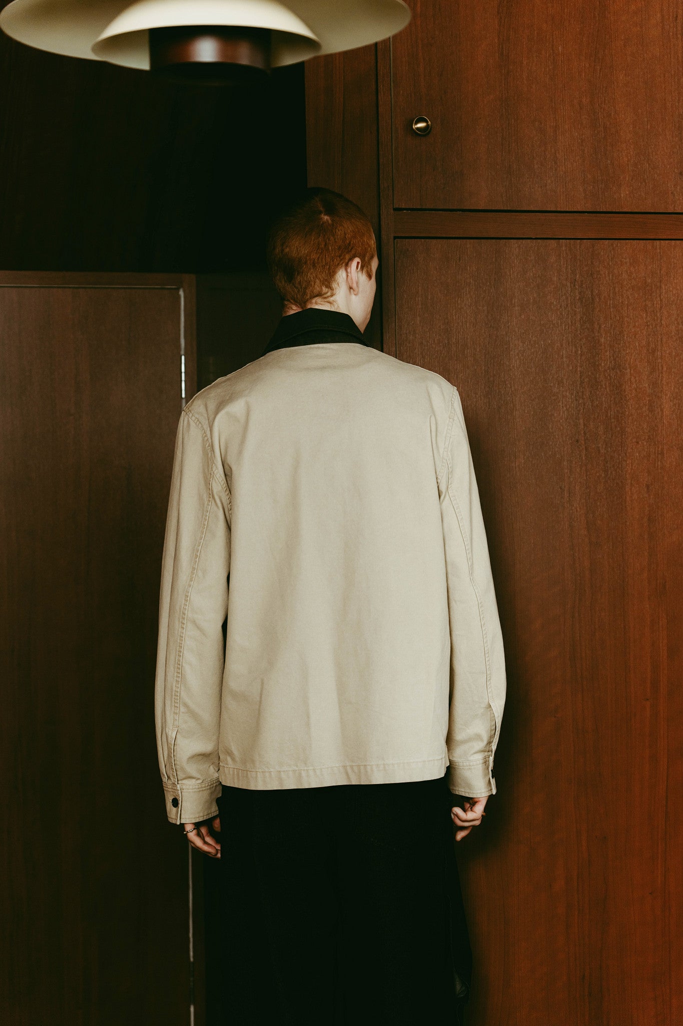 embroidered jacket(unisex)/beige