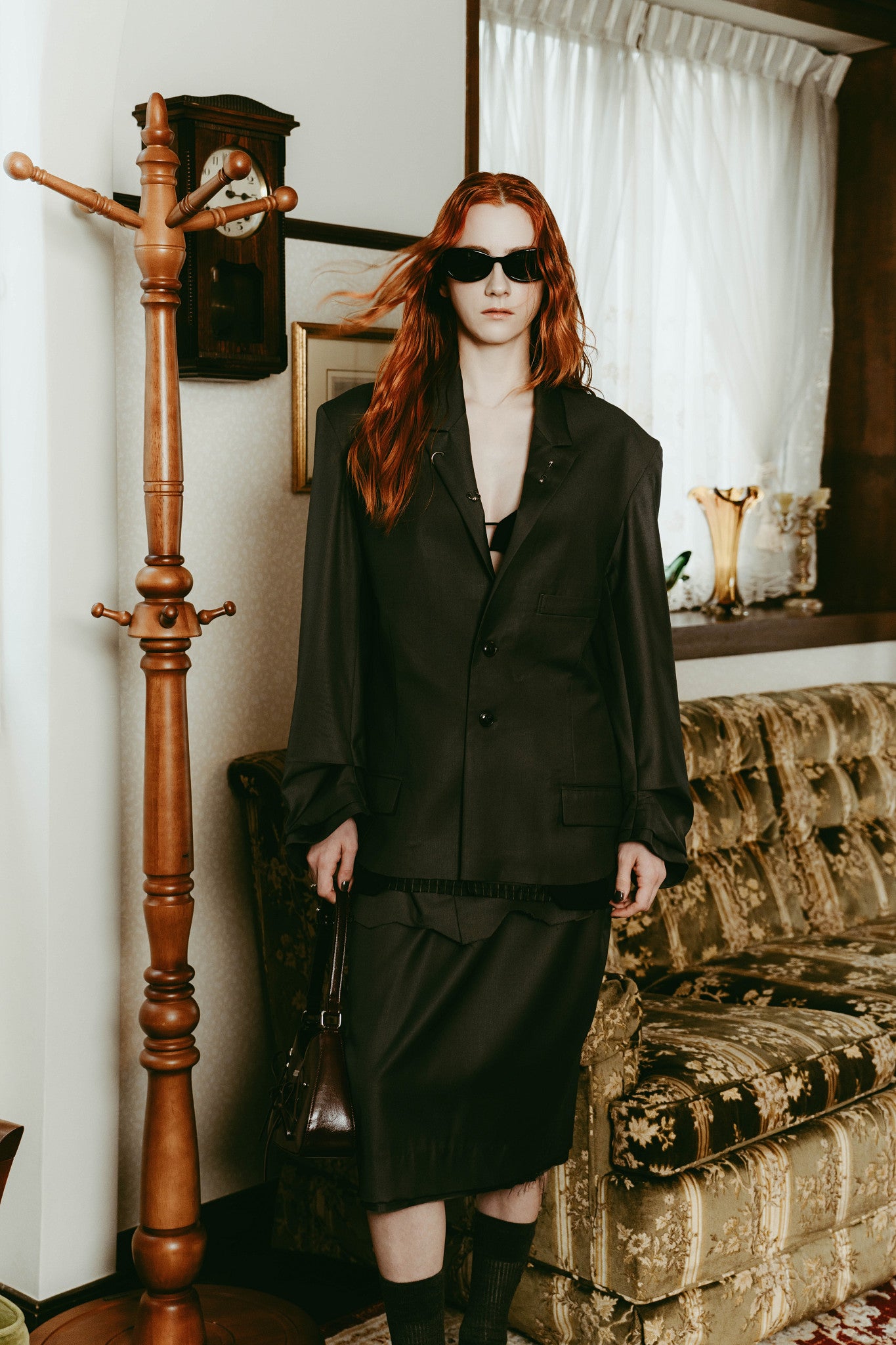 vintage tailored jacket/gray