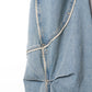 curve utility denim pants(unisex)/blue