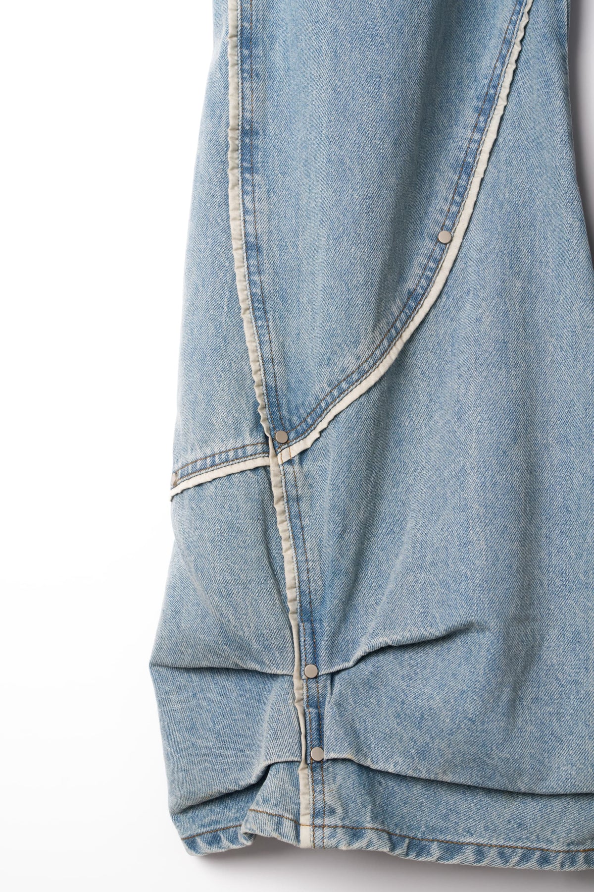 curve utility denim pants(unisex)/blue