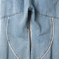 curve utility denim pants(unisex)/blue