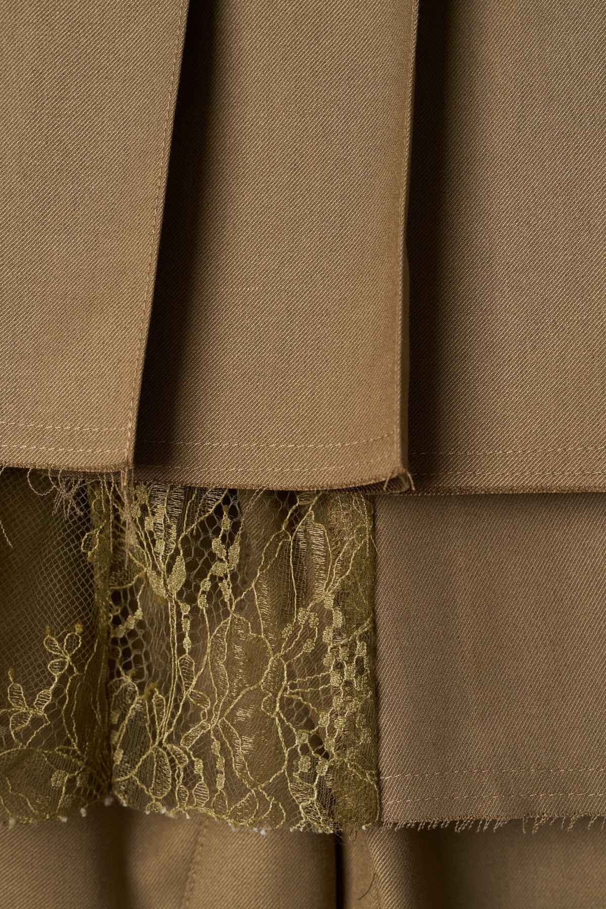 pleated skirt pants/beige
