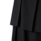 pleated skirt pants/black