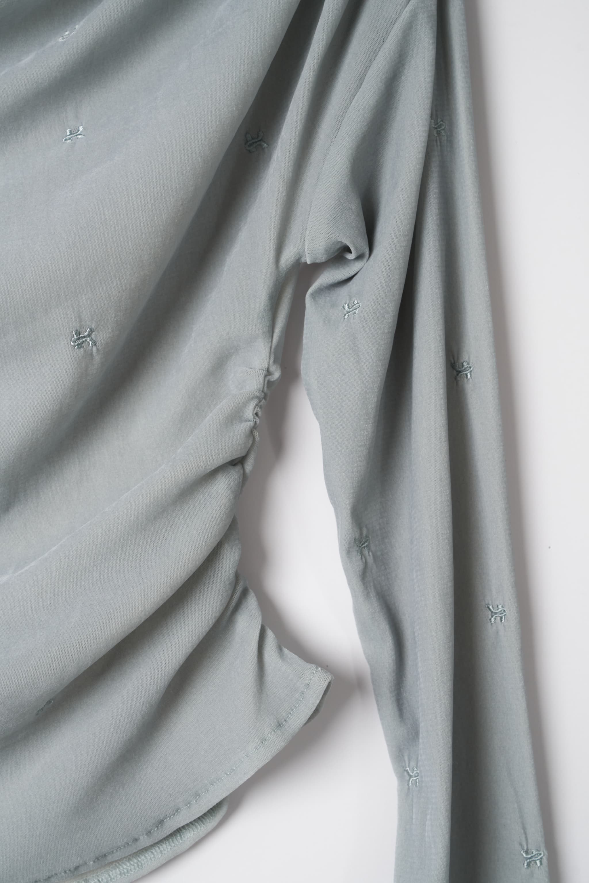 off shoulder velour top/blue | KNUTH MARF