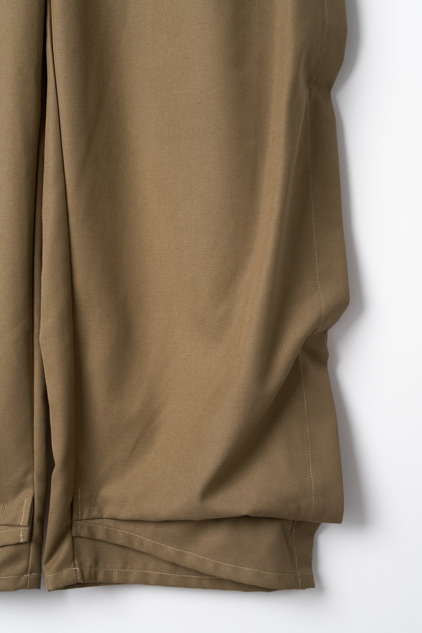 cling draped  pants(unisex)/brown