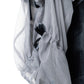 draped tulle dress/bluegray