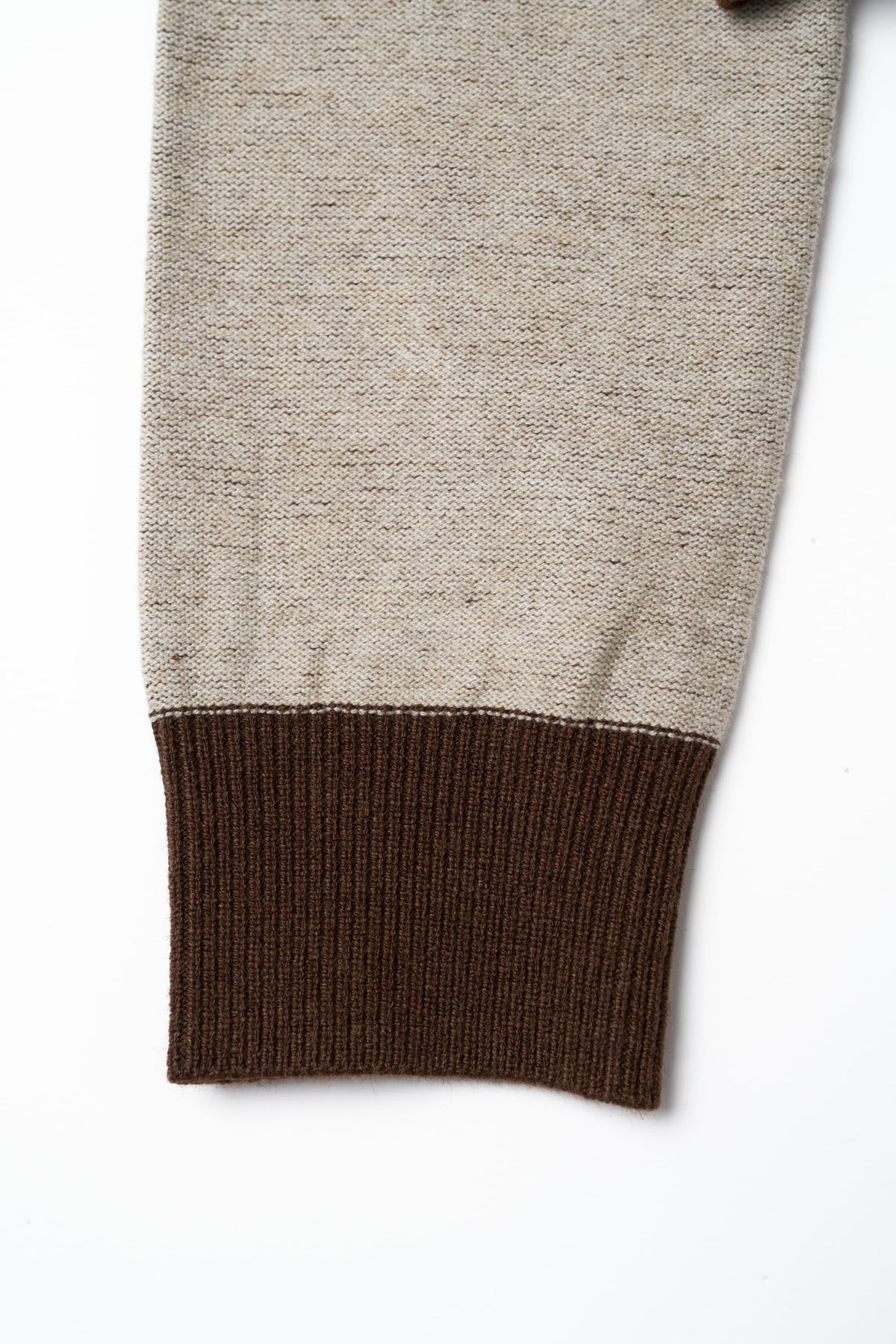 jacquard polo knit/brown