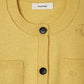 damaged pocket knit/yellow