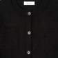 damaged pocket knit/black
